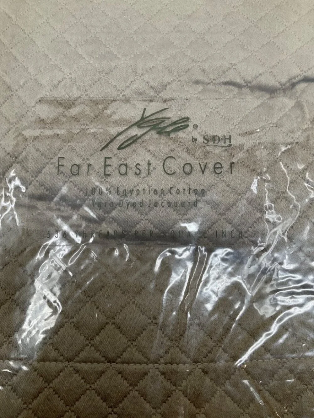 SDH Flanged European King Pillow Sham - Far East Collection - 100% Egyptian Cott